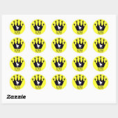 Koning van de roedel ronde sticker (Vel)