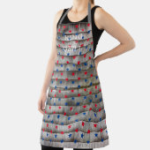 Koning van de roodblauwe sterren van de Grill Schort (Insitu)