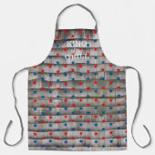 Koning van de roodblauwe sterren van de Grill Schort (Voorkant)