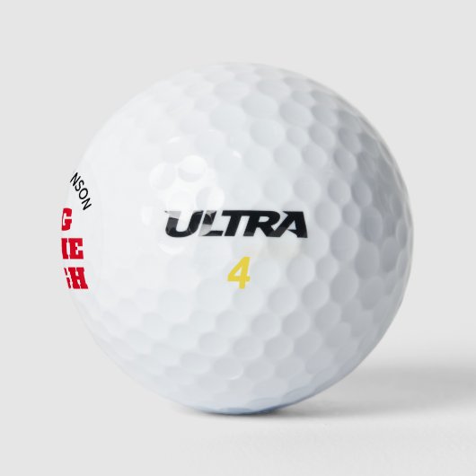 Koning van de Rough Grappige Gepersonaliseerde Naa Golfballen (Logo)