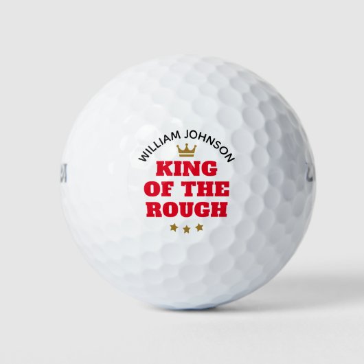 Koning van de Rough Grappige Gepersonaliseerde Naa Golfballen (Voorkant)