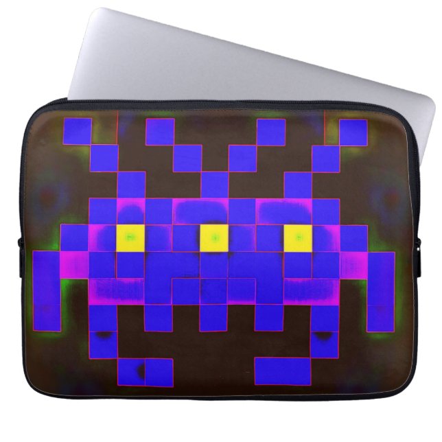 Koning van de ruimte-invasie (versie B) Laptop Sleeve (Voorkant)