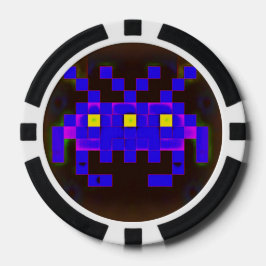 Koning van de ruimte-invasie (versie B) Poker Chips