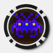 Koning van de ruimte-invasie (versie B) Poker Chips (Achterkant)
