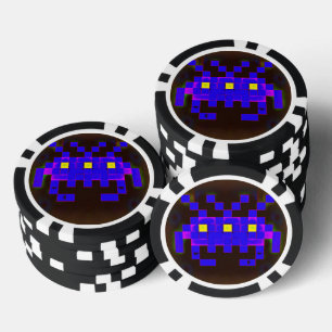 Koning van de ruimte-invasie (versie B) Poker Chips