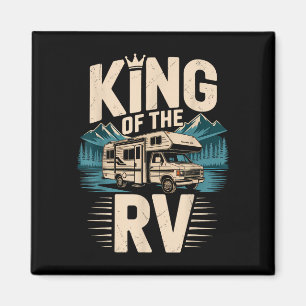 Koning van de rv rv camping camper avontuur magneet