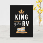 Koning van de RV Vaderdag Motorhome Geschenk Kaart (Gele Bloem)