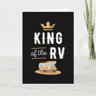Koning van de RV Vaderdag Motorhome Geschenk Kaart