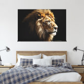 Koning van de Savannah Canvas Afdruk (Insitu (Slaapkamer))