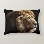 Koning van de Savannah Glossy Accent Kussen (Voorkant)