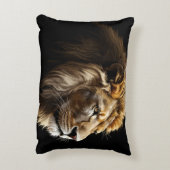 Koning van de Savannah Glossy Accent Kussen (Achterkant (Verticaal))