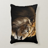 Koning van de Savannah Glossy Accent Kussen (Voorkant(Verticaal))