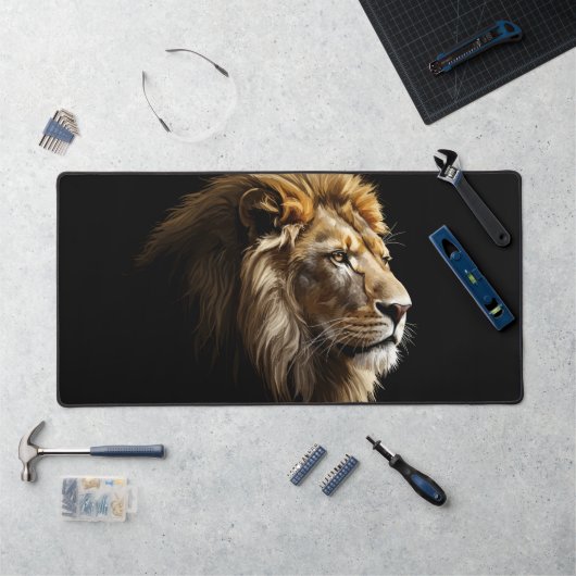 Koning van de Savannah Glossy Bureaumat (Werkstation)