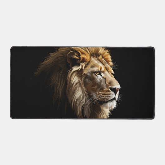 Koning van de Savannah Glossy Bureaumat (Voorkant)