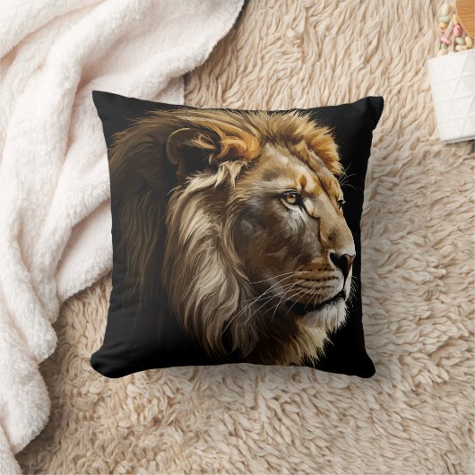 Koning van de Savannah Glossy Kussen (Deken)