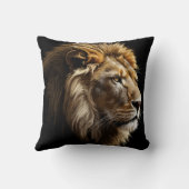 Koning van de Savannah Glossy Kussen (Achterkant)