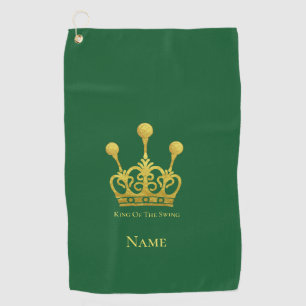 Koning van de schommel golfhanddoek