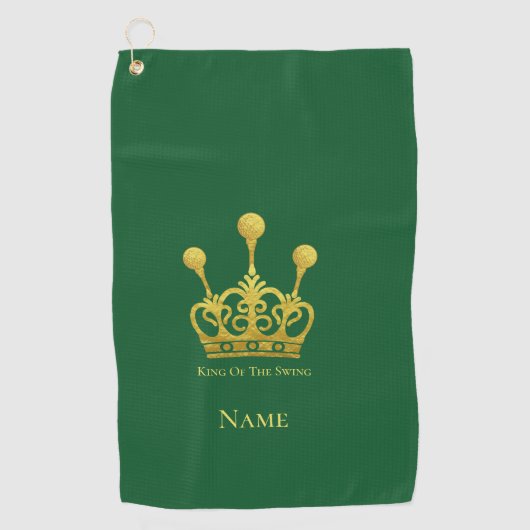Koning van de schommel golfhanddoek (Voorkant)
