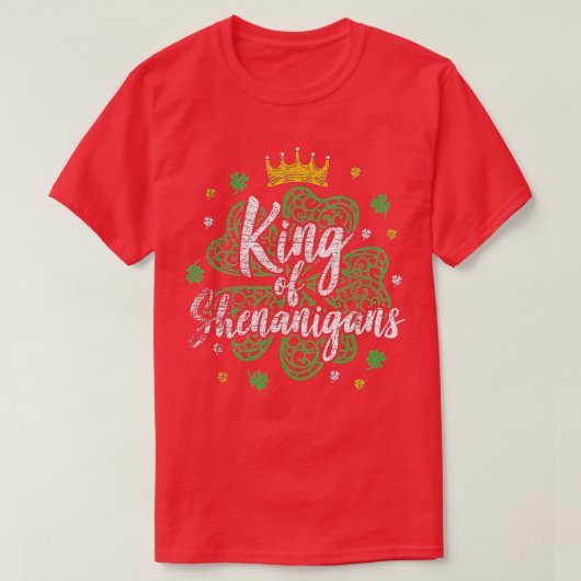 Koning van de shenanzen - Funny Saint Patricks Day T-shirt (Design voorkant)