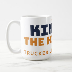 Koning van de Snelweg Trucker Cadeau Vrachtwagench Koffiemok