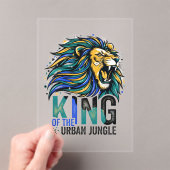 Koning van de Stedelijke Jungle Acryl Uitnodigingen (Insitu (Draagbaar))