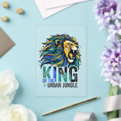 Koning van de Stedelijke Jungle Acryl Uitnodigingen (Insitu (Huwelijk))