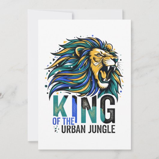 Koning van de Stedelijke Jungle Kaart (Voorkant)