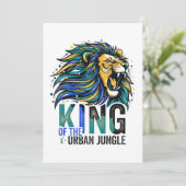 Koning van de Stedelijke Jungle Kaart (Staand voorkant)