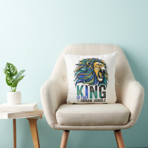 Koning van de Stedelijke Jungle Kussen
