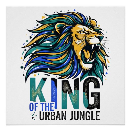 Koning van de Stedelijke Jungle Perfect Poster (Voorkant)