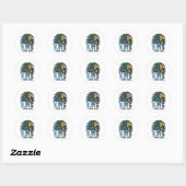 Koning van de Stedelijke Jungle Ronde Sticker (Vel)