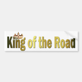 Koning van de sticker van de wegbumper