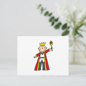 Koning van de Stickfiguren Briefkaart (Staand voorkant)