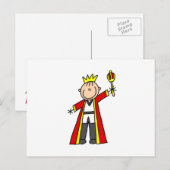 Koning van de Stickfiguren Briefkaart (Voorkant / Achterkant)