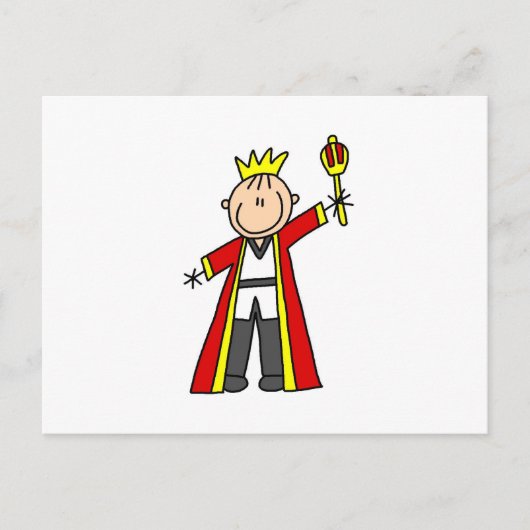 Koning van de Stickfiguren Briefkaart (Voorkant)