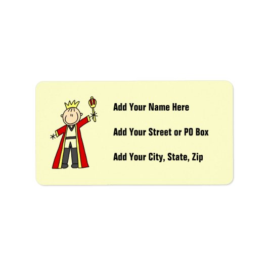 Koning van de Stickfiguren Etiket (Voorkant)