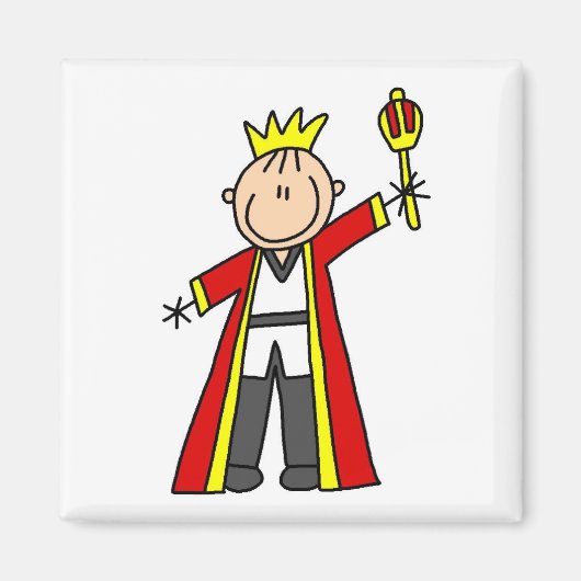 Koning van de Stickfiguren Magneet (Voorkant)