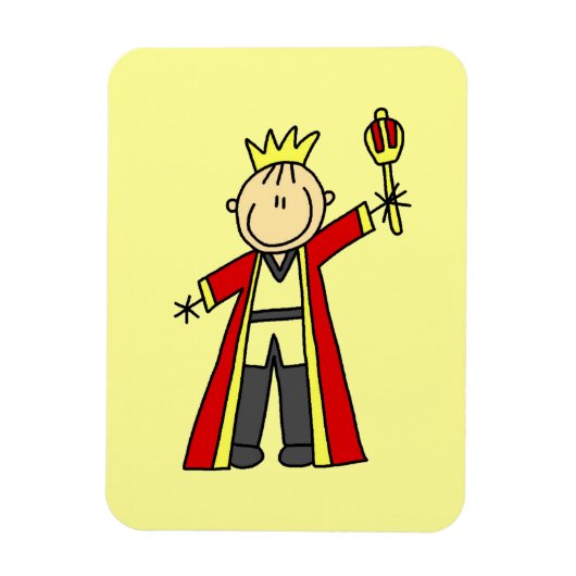 Koning van de Stickfiguren Magneet (Verticaal)