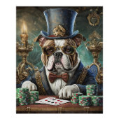 Koning van de Tafel, Bulldog speelt CardsTissue Pa Perfect Poster (Voorkant)