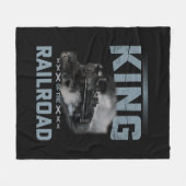 Koning van de trein Steam-motor Fleece Deken (Voorkant (Horizontaal))