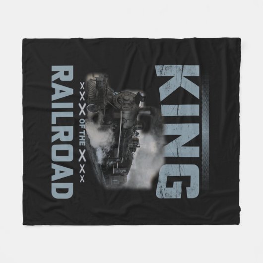 Koning van de trein Steam-motor Fleece Deken (Voorkant (Horizontaal))