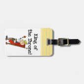 Koning van de troon bagagelabel (Voorkant horizontaal)