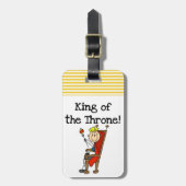 Koning van de troon bagagelabel (Voorkant verticaal)