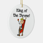 Koning van de troon keramisch ornament (Rechts)