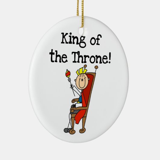 Koning van de troon keramisch ornament (Rechts)