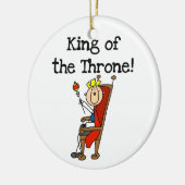 Koning van de troon keramisch ornament (Links)