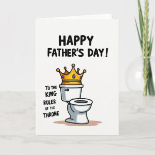 Koning van de Troon Vaderdag Kaart