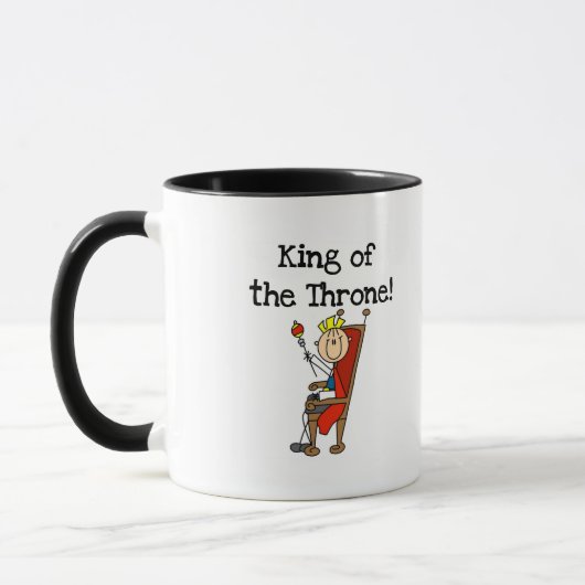 Koning van de troonoverhemden en cadeautjes mok (Links)