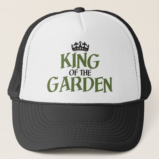 Koning van de tuin trucker pet (Voorkant)