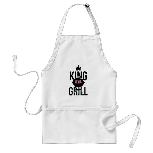Koning van de Vaderdag Apron van de Grill Standaard Schort (Voorkant)
